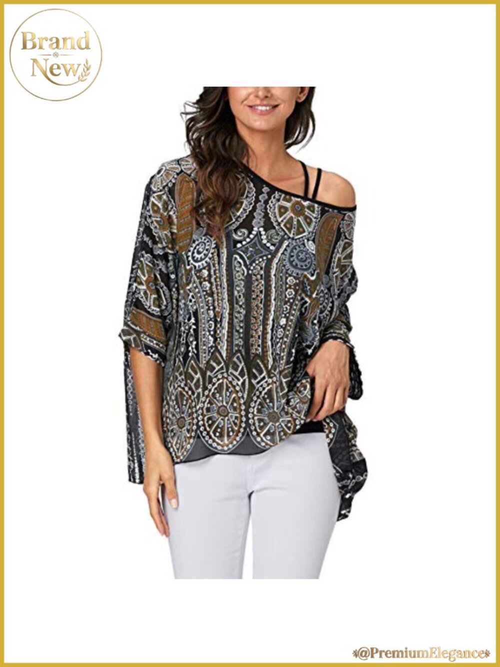 Flowy Semi Sheer Chiffon Cover Up Batwing Sleeve High Low Tunic